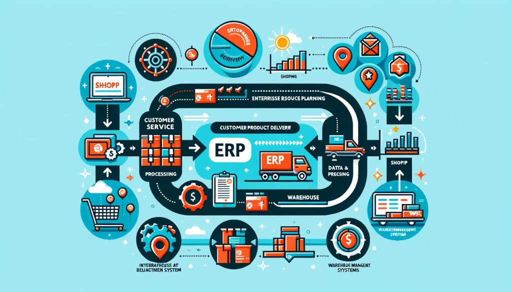 Customer Service Product Delivery with Marketing, ERP Software, and Warehouse Management